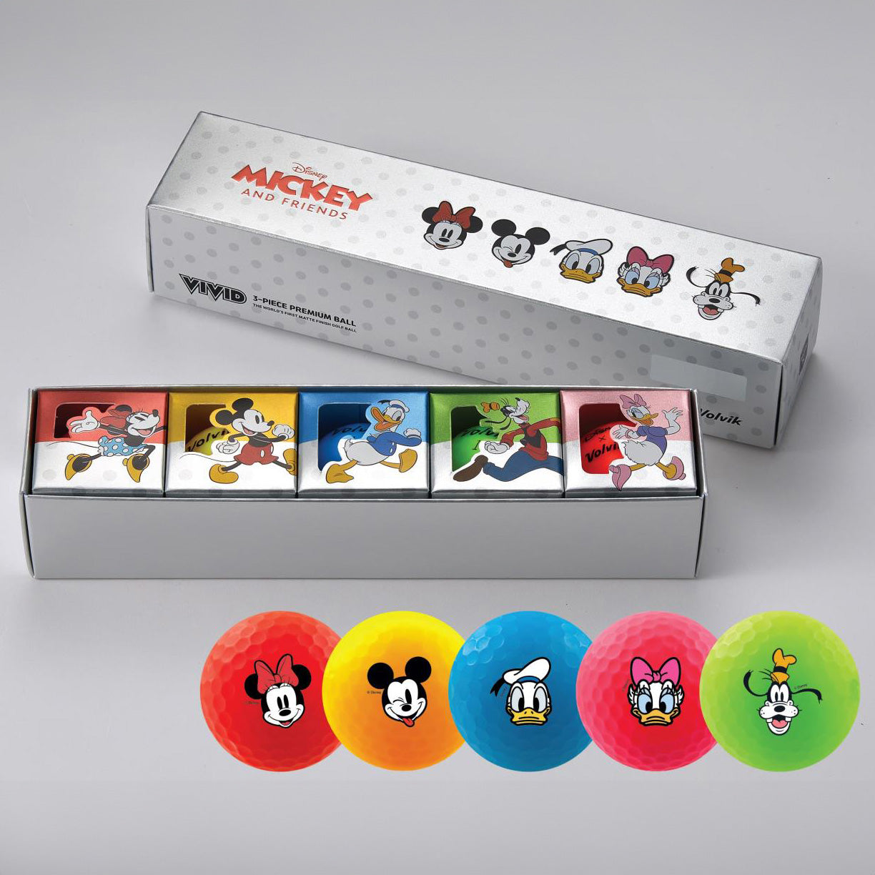 VOLVIK DISNEY FRIENDS 5 BALL GIFT SET