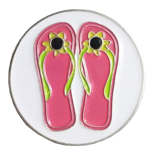 Premium Golf Ball Markers - Flip Flops