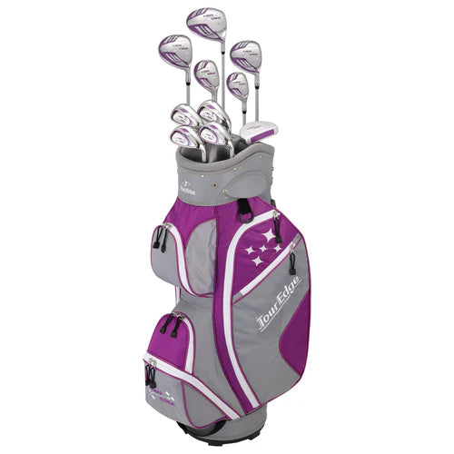 Tour Edge Lady Edge 10-Piece Ladies Package Set (Violet/White)