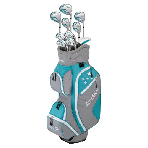 Tour Edge Lady Edge 10-Piece Ladies Package Set (Turquoise/White)