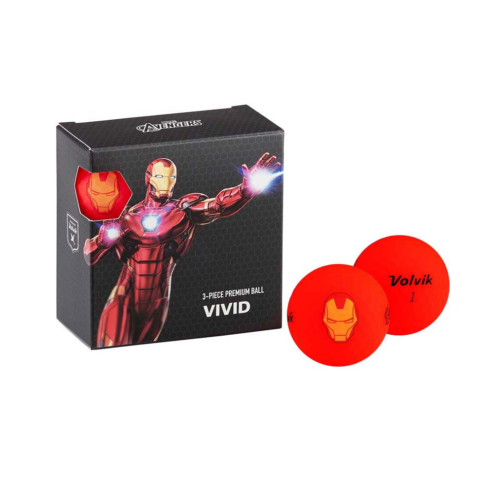 Volvik Marvel 4 Ball Set - Ironman
